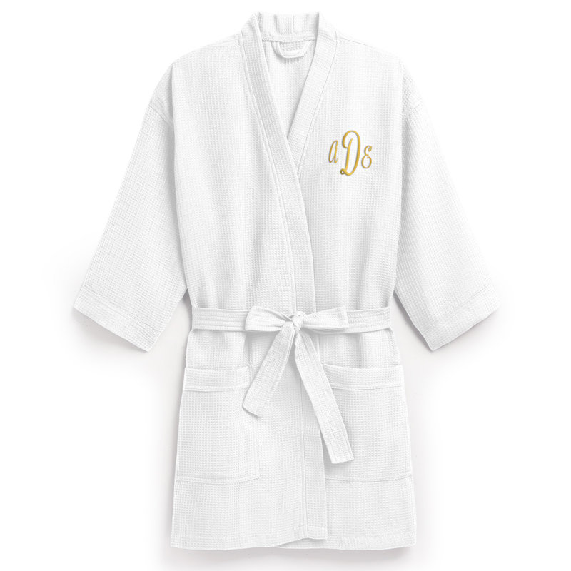 Weddingstar Personalized Embroidered Spa Bathrobe Wayfair.co.uk